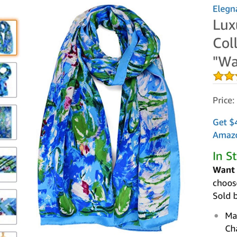 Brand-new Elegna silk scarf